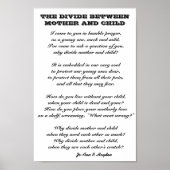 HET VERSCHIL TUSSEN MOEDER EN KIND POSTER (Voorkant)