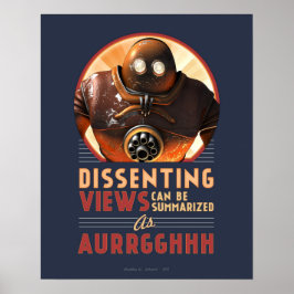 Het verspreiden van Uitzichten kan Samengevat post Poster