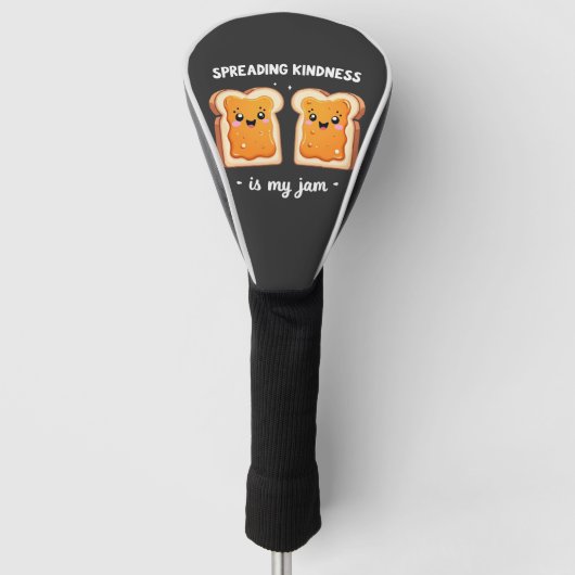 Het verspreiden van vriendelijkheid is mijn jam Fu Golfheadcover (Voorkant)