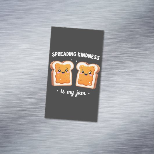 Het verspreiden van vriendelijkheid is My Jam Funn Magnetisch Visitekaartje (Voorbeeld)