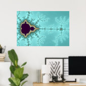 Het verspreidt zich - Fractal Poster (Thuiskantoor)