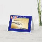 Het Vertellen van het fortuin Kaart - Verjaardag (Achterkant)