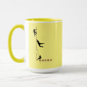 Het verticale levensritme - Rockklimdesign Mok (Links)