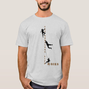 Het verticale levensstijl - Rockklimdesign T-shirt