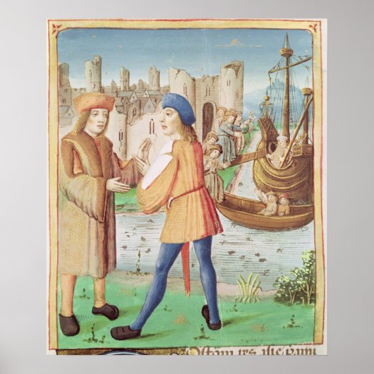 Het vertrek van Aeneas Poster (Voorkant)