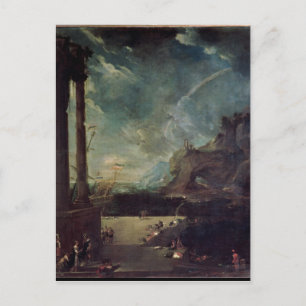 Het vertrek van Aeneas van Carthage Briefkaart