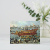 Het vertrek van de "Bucentaur" Briefkaart (Staand voorkant)