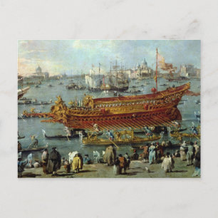 Het vertrek van de "Bucentaur" Briefkaart