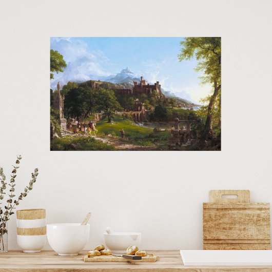 Het vertrek van Thomas Cole Poster (Keuken)