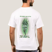 Het vertroebelen van de Lijnen T-shirt (Achterkant)