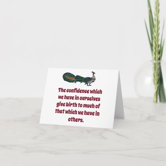 Het vertrouwen dat wij hebben - het vertrouwenscit kaart (Voorkant)