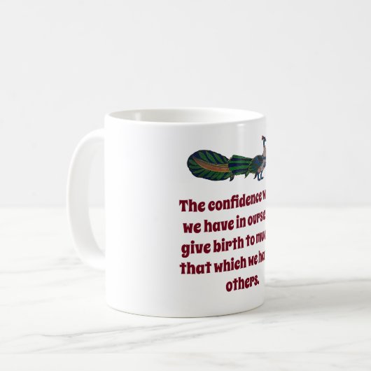 Het vertrouwen dat wij hebben - het vertrouwenscit koffiemok (Voorkant links)