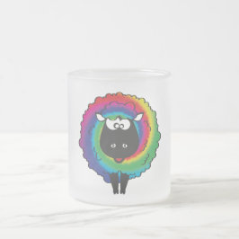 Het verven van schapen matglas koffiemok