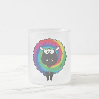Het verven van schapen matglas koffiemok
