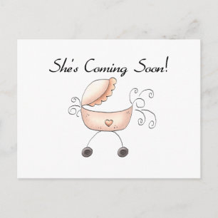 Het vervoer komt binnenkort. briefkaart