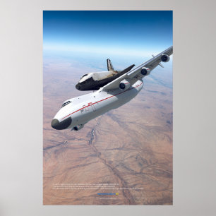 Het vervoeren van Buran op de Antonov An-225 Poste Poster