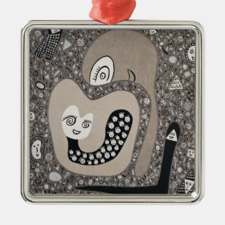 Het verwachten van een Baby Metalen Ornament