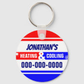 Het verwarmen en het Koelen Metaalcirkel Sleutelha Sleutelhanger (Voorkant)