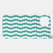 Het verwarren van lijnen turquoise Case-Mate iPhone case (Achterkant (horizontaal))