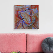 Het verzamelen van abstracte libellen canvas afdruk (Insitu (Woonkamer))