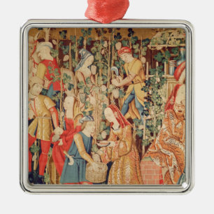 Het verzamelen van Grafieken, detail van de Oogst  Metalen Ornament