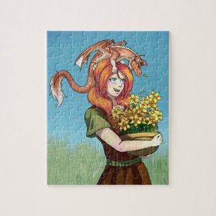 Het verzamelen van Vloeren met een Draak Legpuzzel