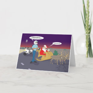 Het verzenden Kerstman Feestdagen Kaart