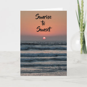HET VERZENDEN VAN "BIRTHDAY"WIST VAN DE "BEACH KAA KAART