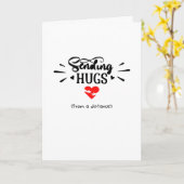 Het verzenden van Hugs - van een afstand Kaart (Gele Bloem)