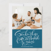 Het verzenden van Liefde van Onze Bubble naar Uw B Feestdagenkaart (Voorkant)