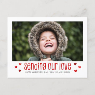 Het verzenden van onze Liefde Valentijnsdag Enige  Feestdagenkaart