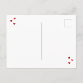 Het verzenden van onze Liefde Valentijnsdag Enige  Feestdagenkaart (Achterkant)