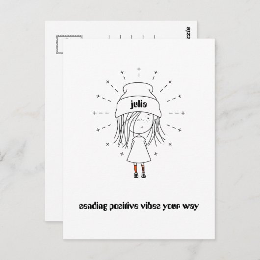 Het verzenden van Positieve Lagen Uw Manier|Vuilme Briefkaart (Voorkant / Achterkant)