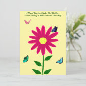 Het verzenden van Sunshine Kaart (Staand voorkant)