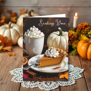 Het verzenden van u herfst zegeningen kaart