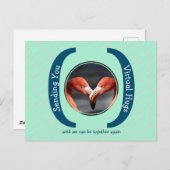 HET VERZENDEN VAN U VIRTUELE HUGS HET MINSTE Sjabl Briefkaart (Voorkant / Achterkant)