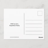 HET VERZENDEN VAN U VIRTUELE HUGS HET MINSTE Sjabl Briefkaart (Achterkant)