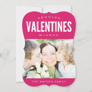 Het verzenden van Valentijnse Verpletter Fotokaar Feestdagenkaart