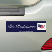 Het verzet is Amerika Bumpersticker (Op auto)