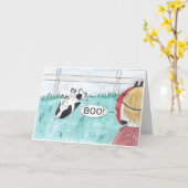 Het verzwakken de Kaart van Halloween van de Geit (Gele Bloem)