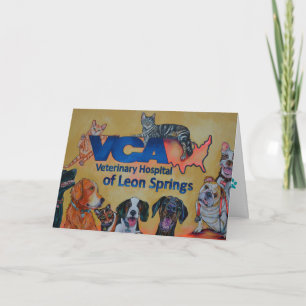 Het Veterinaire Wenskaart van het Ziekenhuis VCA Kaart