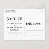 Het Vetgedrukte Manuscript van de Borstel zei zij  Aankondigingskaart (Achterkant)