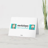 Het vette Kind houdt van Cake Feestdagen Kaart (Achterkant)