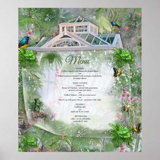 Het Victoriaans Greenhouse Poster (Voorkant)