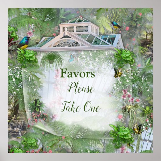 Het Victoriaans Greenhouse Poster (Voorkant)