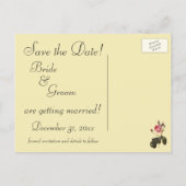 Het  Victoriaans Profiel van de Bride, sparen de D Aankondigingskaart (Achterkant)