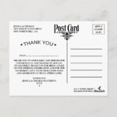 Het Victoriaans Steampunk Wedding Collectie Briefkaart (Achterkant)