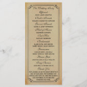 Het Victoriaans Steampunk Wedding Collectie Programma (Achterkant)