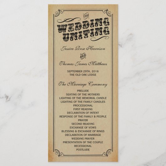 Het Victoriaans Steampunk Wedding Collectie Programma (Voorkant)