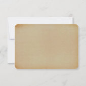 Het Victoriaans Steampunk Wedding Collectie RSVP Kaartje (Achterkant)